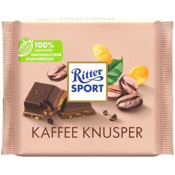 Шоколад молочний Ritter Sport Kaffe Knusper кавовий хруст 100г